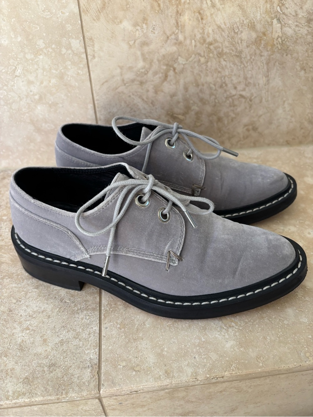 Rag & Bone women’s  Light Gray Suede Bootcut Dress Shoes, size 35/5